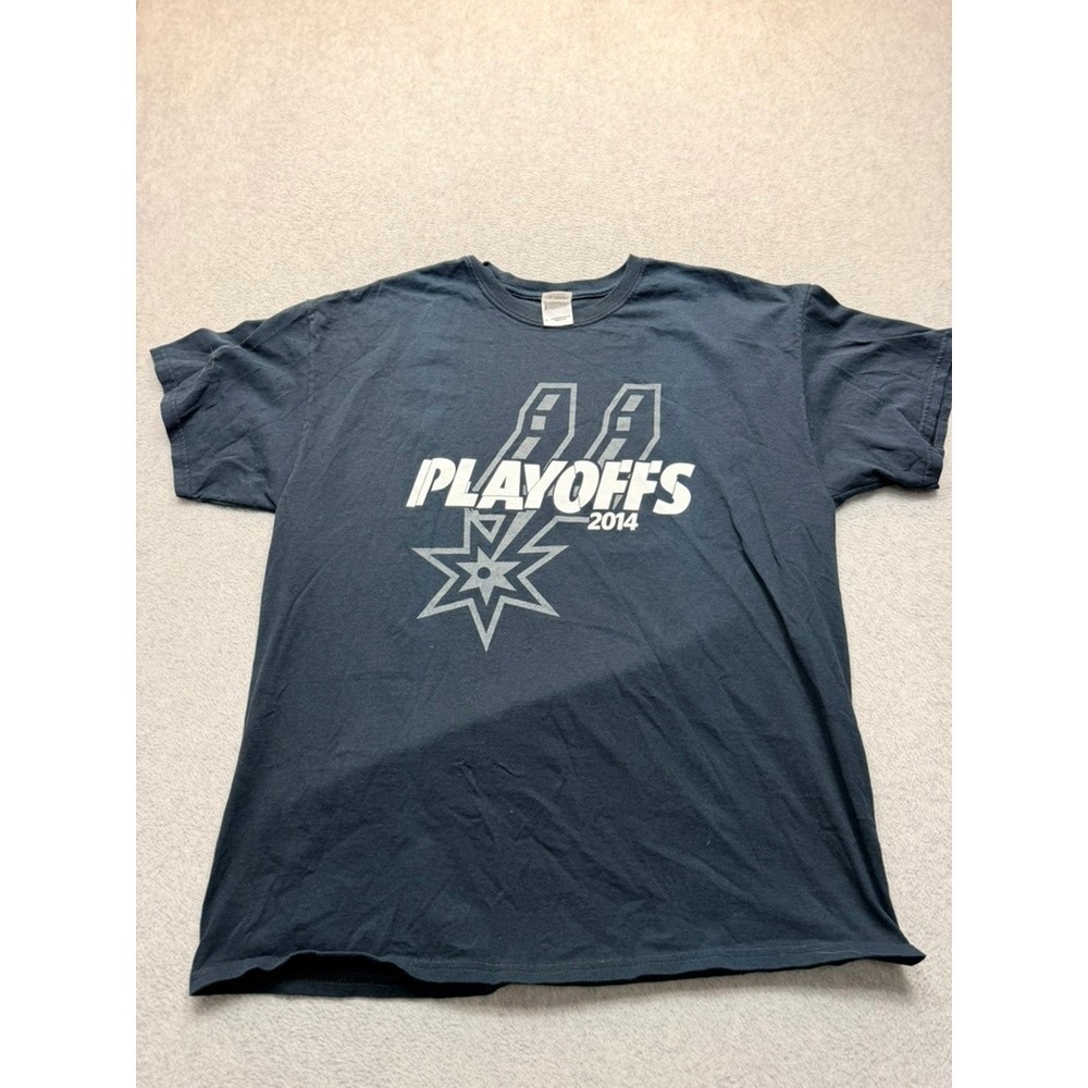 Gildan San Antonio Spurs 2014 NBA Playoffs Graphic T-Shirt Black XL Mens